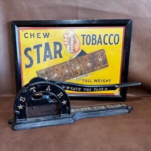 antique star tobacco cutter Antique Star Tobacco Cutter Made by Enterprise Patent Dated to 1885