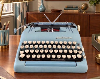 FREE SHIPPING 1954 Smith Corona Silent Super Typewriter Good