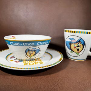 Vintage Kelloggs Cereal Bowl Mug and Plate New in the Box