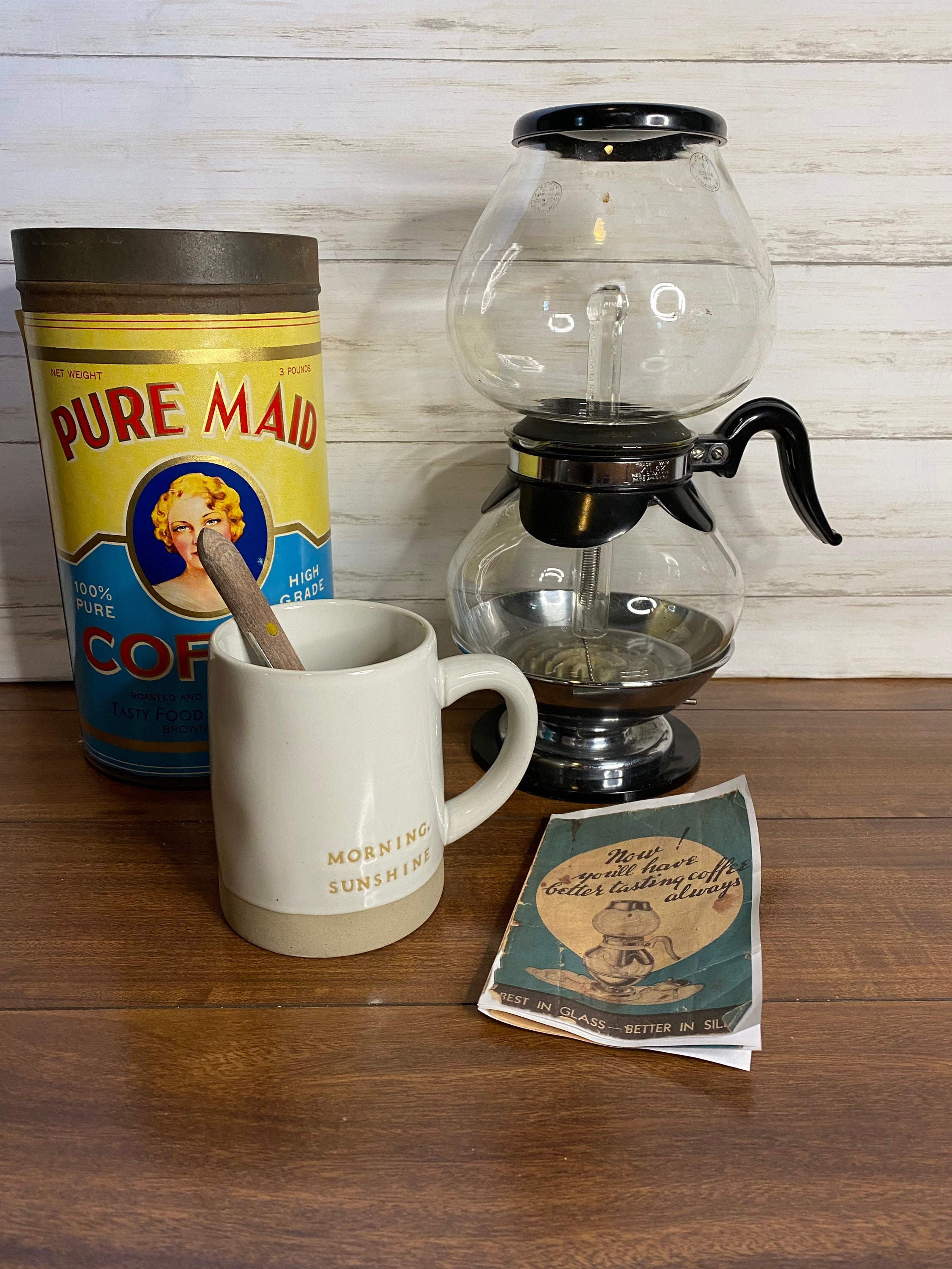 Vintage Silex Vacuum Coffee Maker 1930s Complete Set Etsy