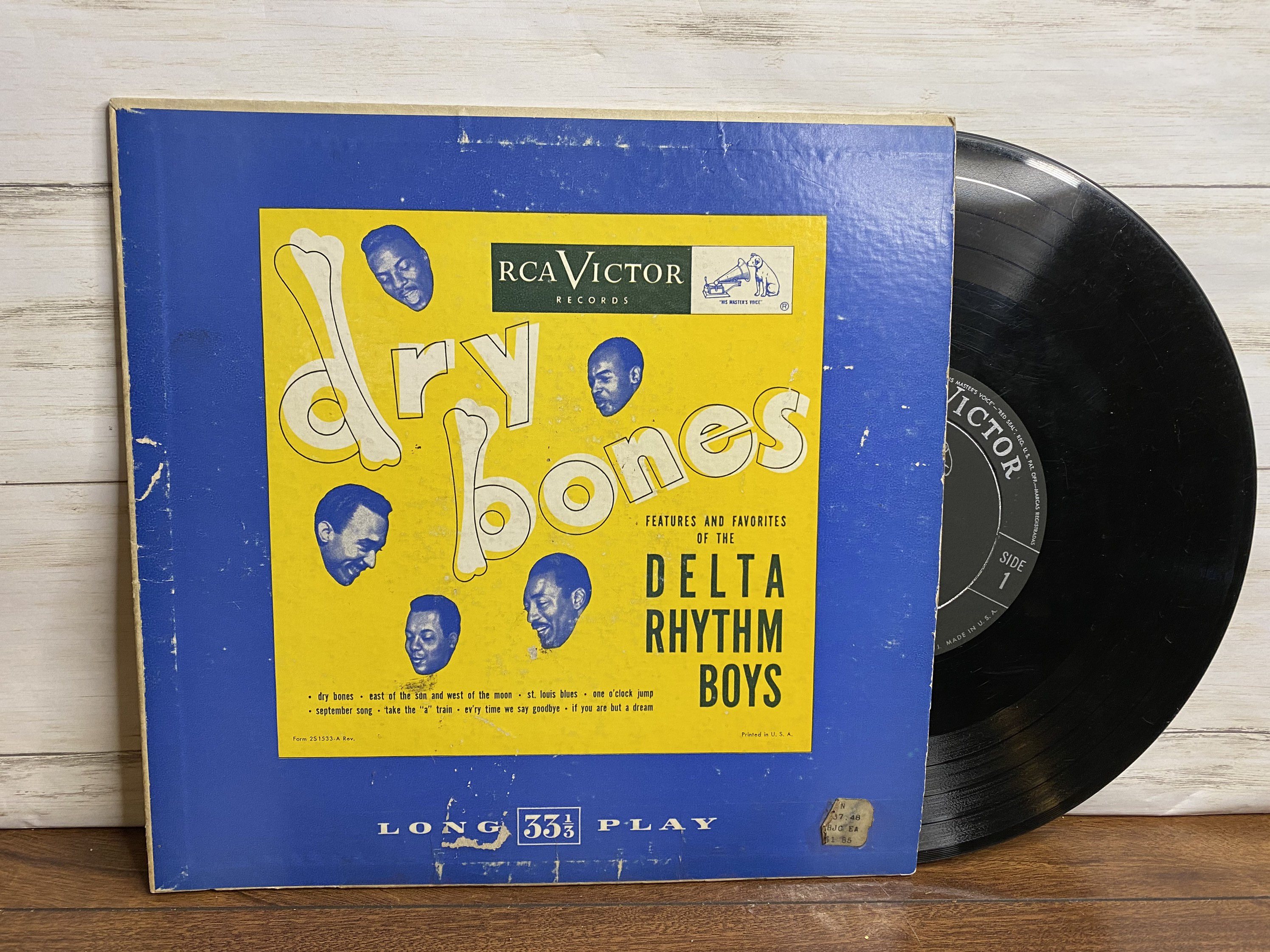 Vintage Vinyl Record Delta Rhythm Boys Dry Bones 33 1 3 Etsy