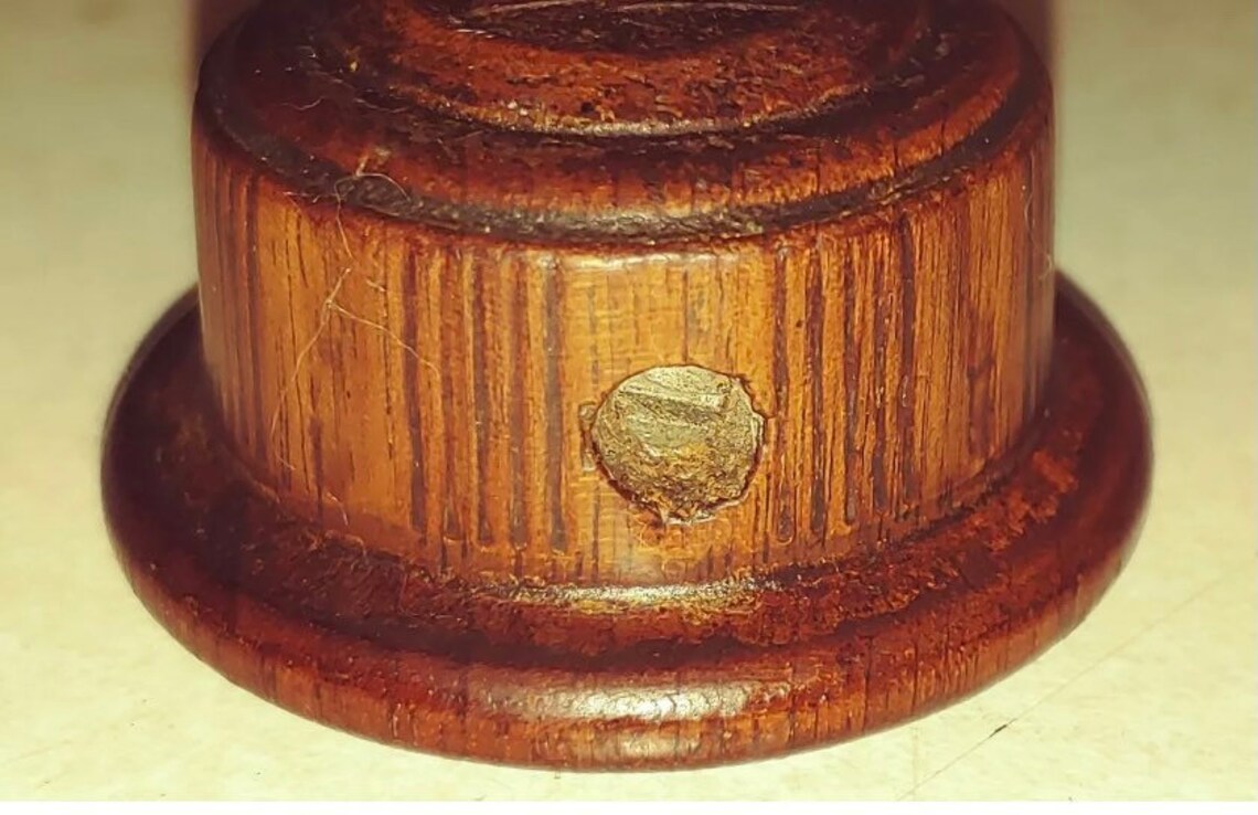 Vintage Zenith Radio Knob 1930s Wood Lightning Bolt Etsy