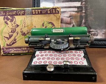 Vintage Tin Toy Typewriter Made by American Flyer