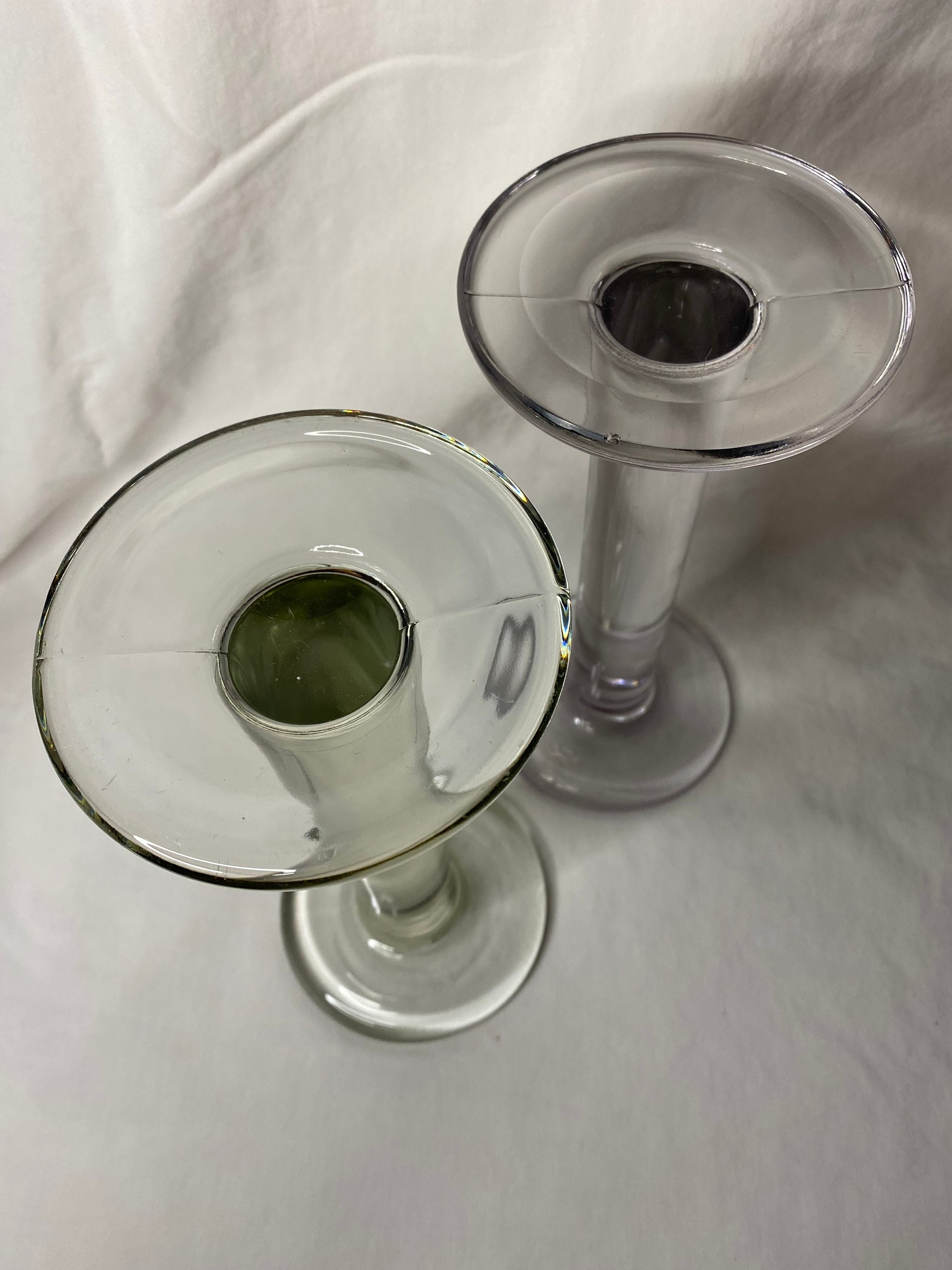 Shelving Vintage Glass Shelf Risers Pair Purple Sun Kissed Storage