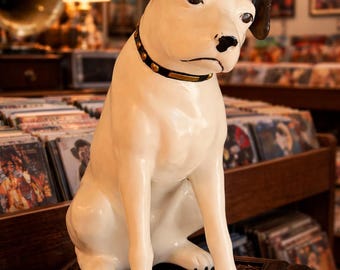 当時本物！1970年代 USA/RCA社 等身大 nipperニッパー 店舗用 Original Nipper Dog RCA Victor Phonograph Store Display Made by