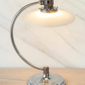 Vintage Chase Art Deco Lamp Machine Age Chrome Desk or Bedside