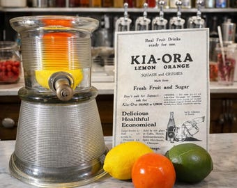 Vintage Soda Fountain Dispenser Kia-Ora Lunch Counter