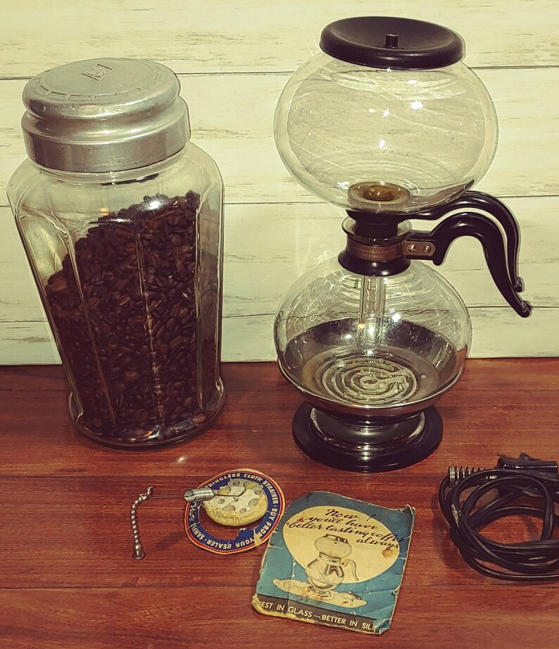 Vintage Silex Junior Vacuum Coffee Maker 1930s Complete Set Etsy