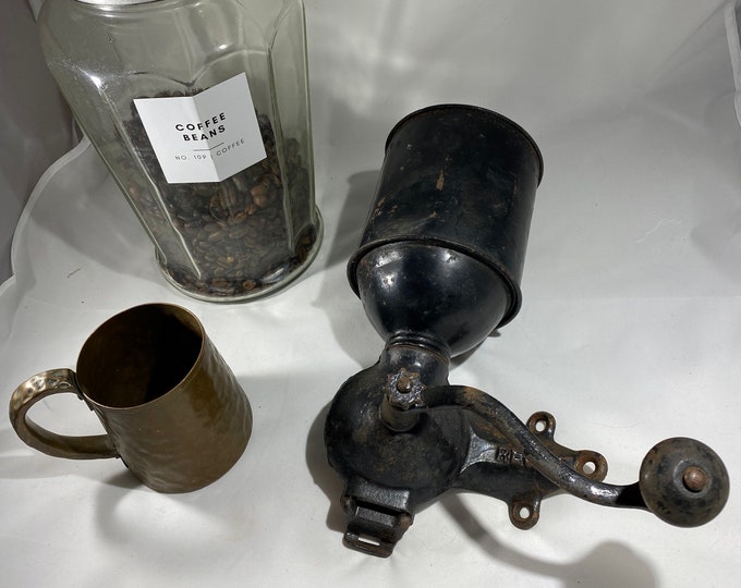 Vintage Regal Coffee Grinder Primitive Wall Mount Salvaged Etsy