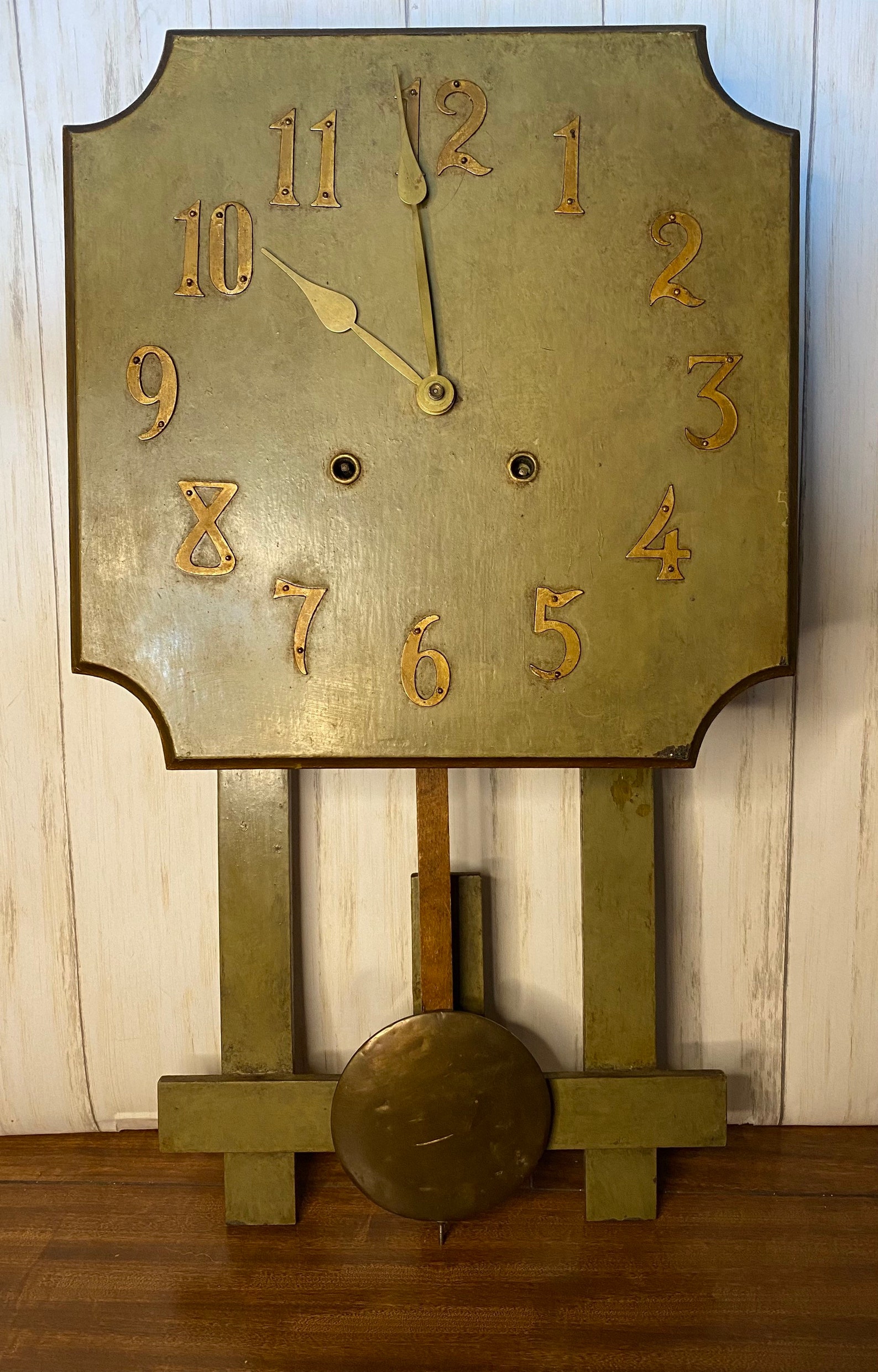 Antique Craftsman Wall Clock Stickley Era Prop or Repair Etsy