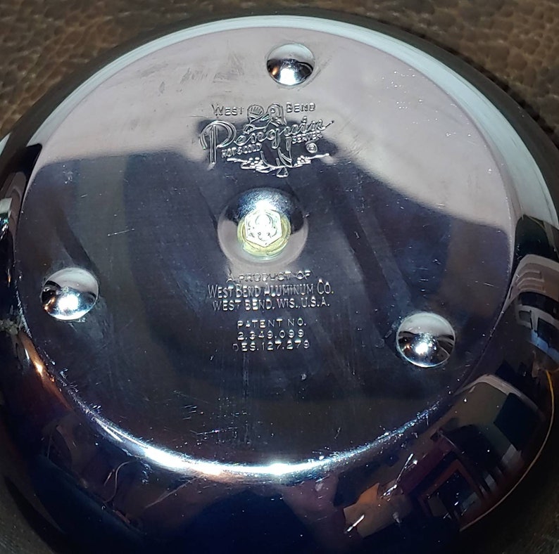 Vintage Chrome Ice Bucket Penguins Bakelite Handles Etsy