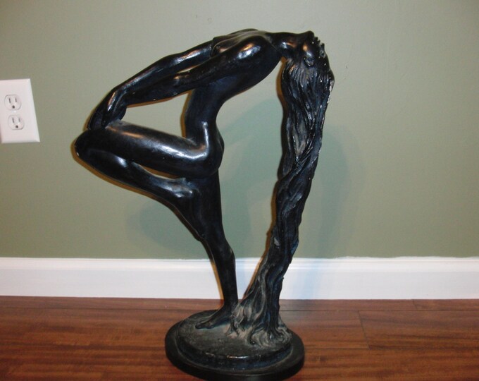 Vintage AUSTIN SCULPTURE Lady 1979 Sultry Awakening Klara Sever 22 Tall Etsy
