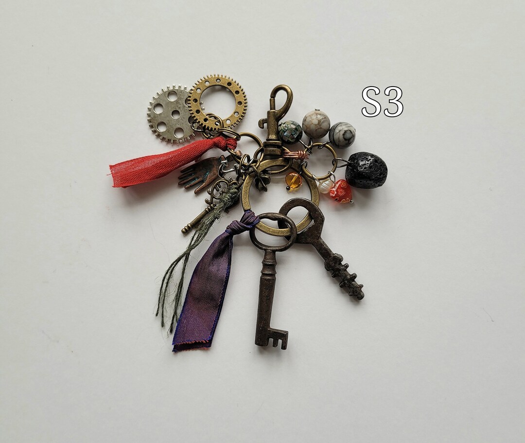 冬ギフト  S3 Bunch Clip Swivel Gothic Academia, Dark Steampunk, Small 小物