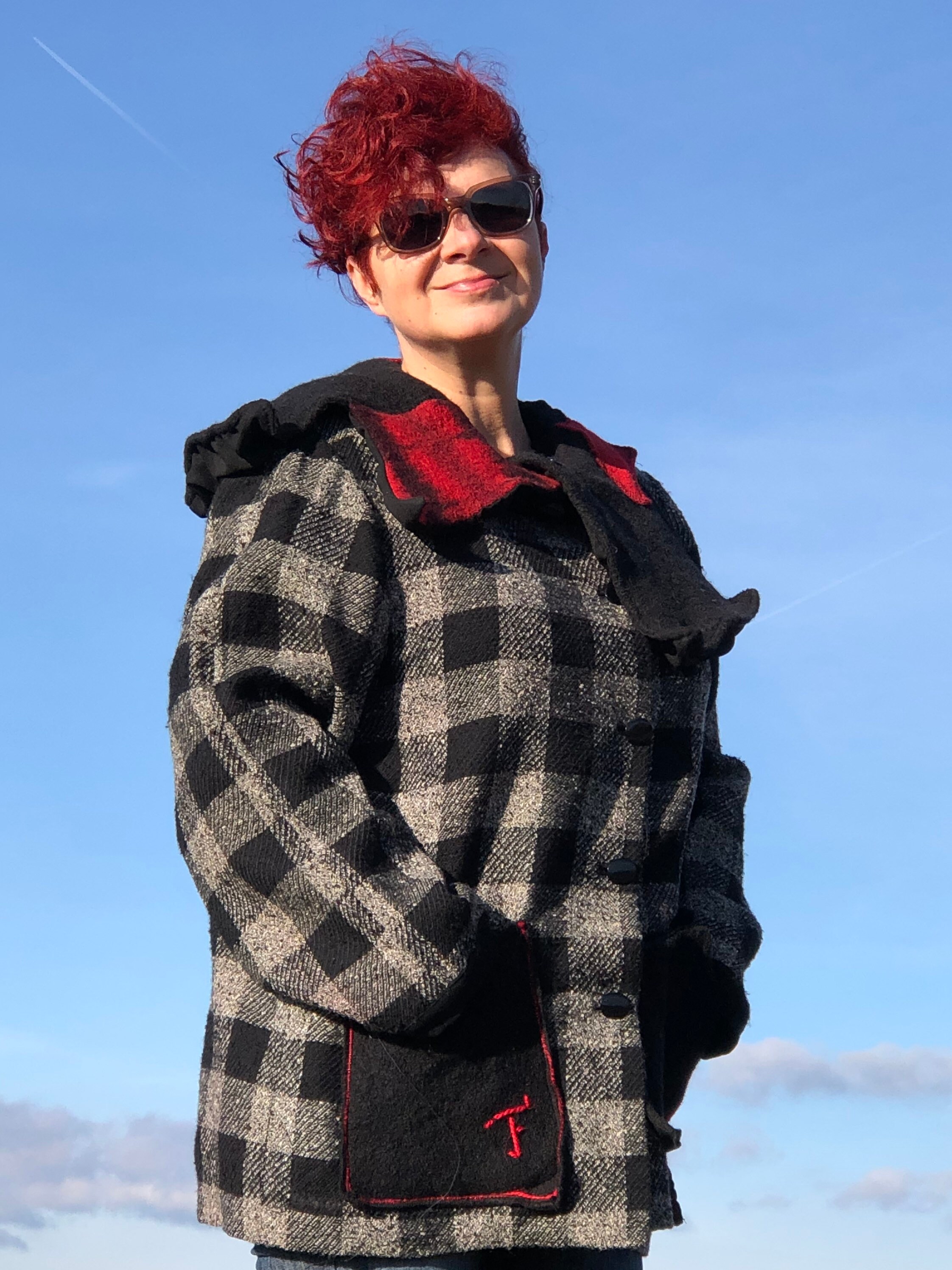 womens plaid dress jacket