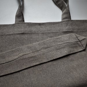 Simple, Thick Linen Tote Bag of A Great Quality image 1