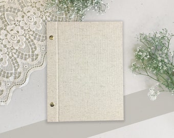 Family register without print | A5 | Natural linen