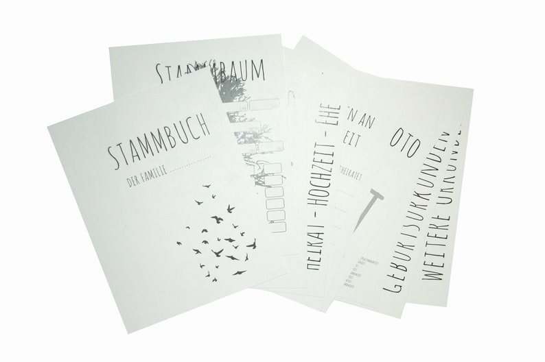 Stammbuch A5 Schwarze Schrift Bild 6