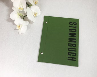 Greenery family book | A5 | Linen green