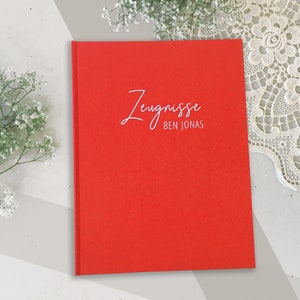 Certificate folder | Document folder | for adults and children | personalized with name possible | many colors