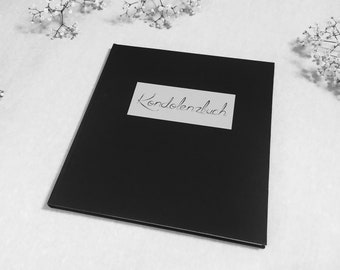 Kondolenzbuch | schwarzes Buch | Personalisierung möglich