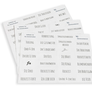 Stickers for photo album (wedding) | Stickers wedding album