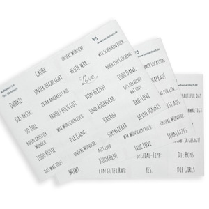 Stickers for guestbook Sticker guests Design your guest book with stickers Gästebuch I