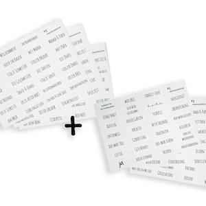 Stickers for Photo Album / Baby and Family SET / 156 Stickers