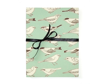 leporello photo album birds