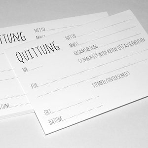 Receipt pad | also for small businesses | modern design