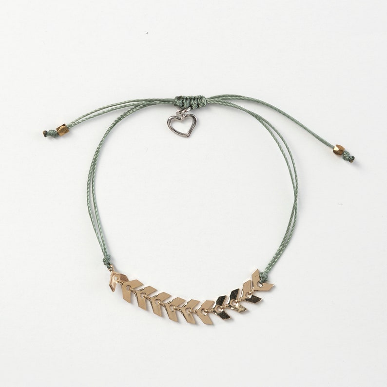 Leaf bracelet sauge / sage green