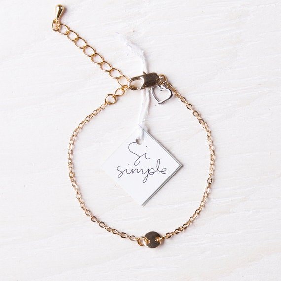 Gold-plated charm bracelet handmade in Montreal