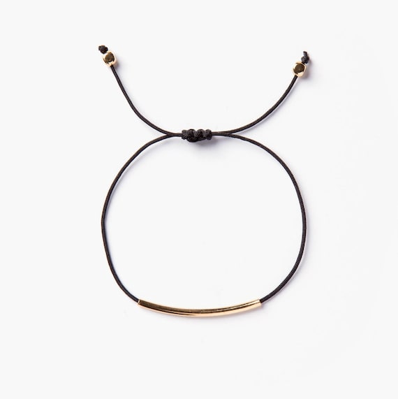 Gold Tube Bracelet Etsy
