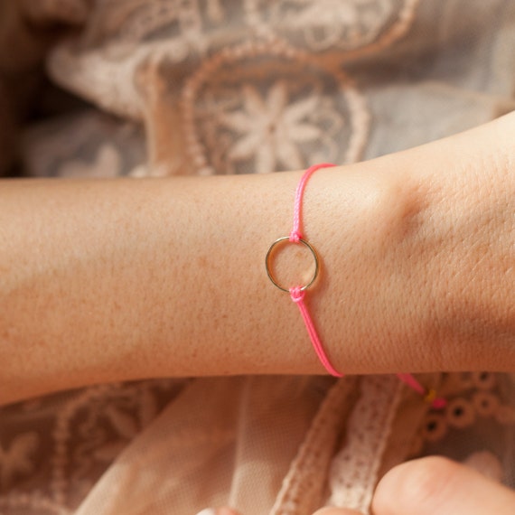 Delicate ring bracelet