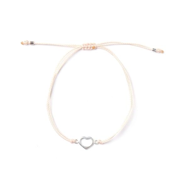 Aime, delicate heart bracelet, real silver handmade with love in Montreal