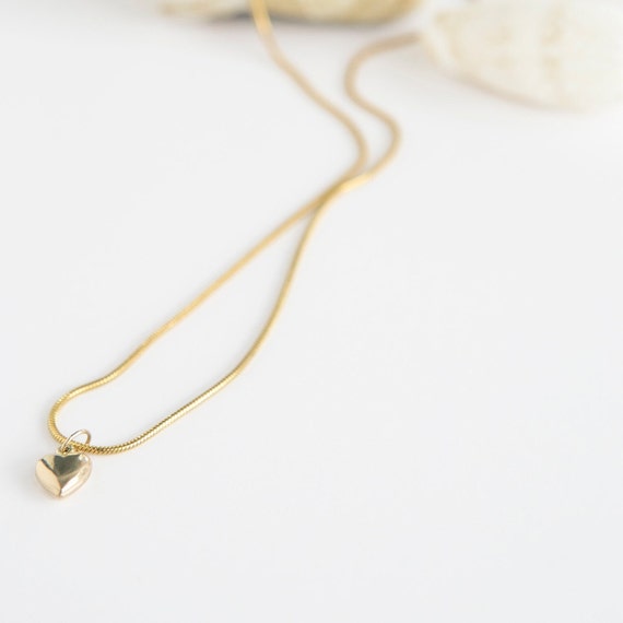 Heart of gold necklace