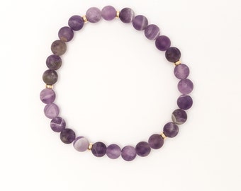 Amethyst 6 mm bracelet