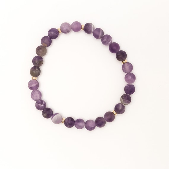 Amethyst 6 mm bracelet