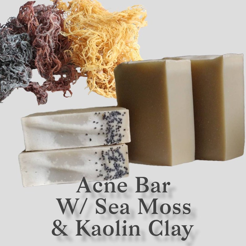 Acne Bar with Sea Moss, Kaolin Clay and Tea Tree net wt. 4.5oz image 1