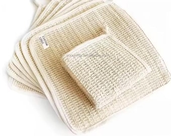Naturfiber: Miljövänlig exfolierande tvättlapp