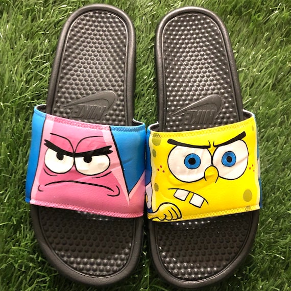 spongebob nike slides