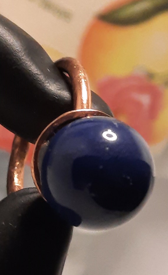 Lapis Lazuli and Copper Ring - Size US 6