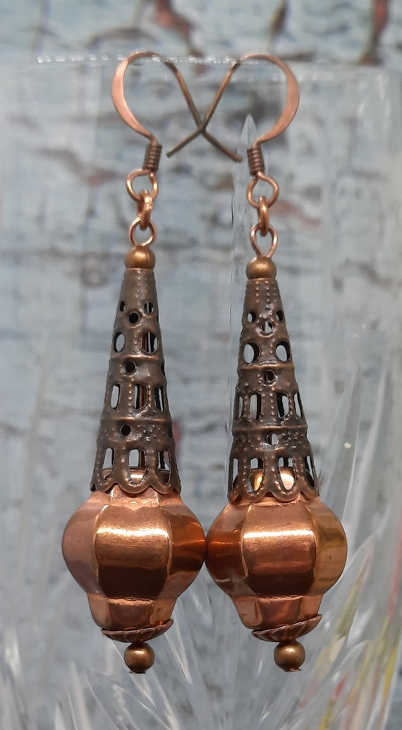 Copper Cone Earrings - Must see!