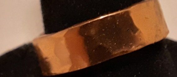 Small Hammered Copper Band - Size 5 3/4 - 6