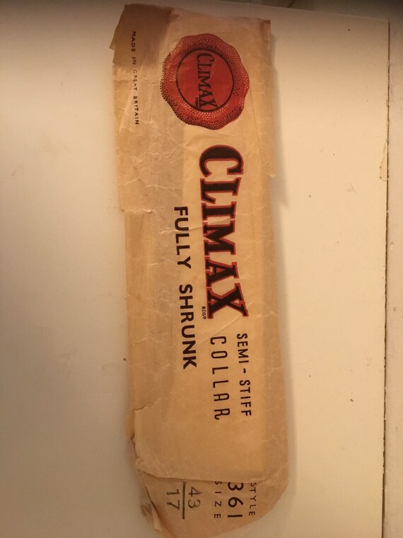 Vintage Mens Collar “ Climax”