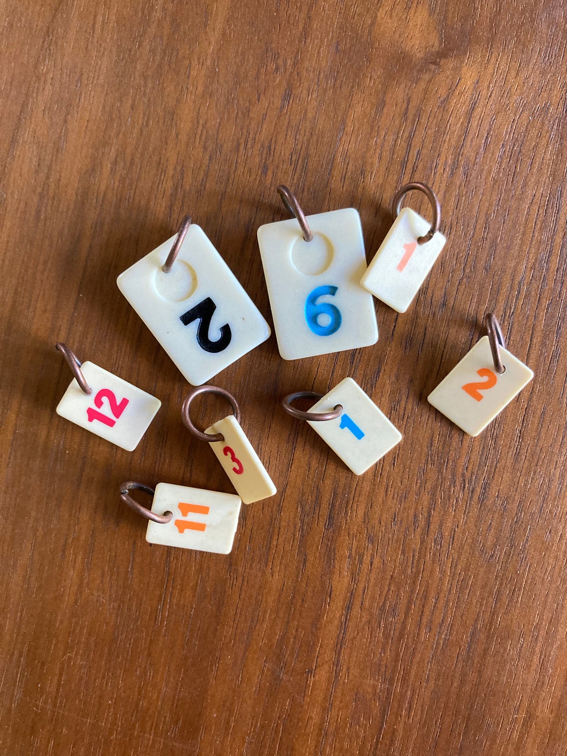 Vintage plastic numbers for jewelry making charms or crafts Etsy