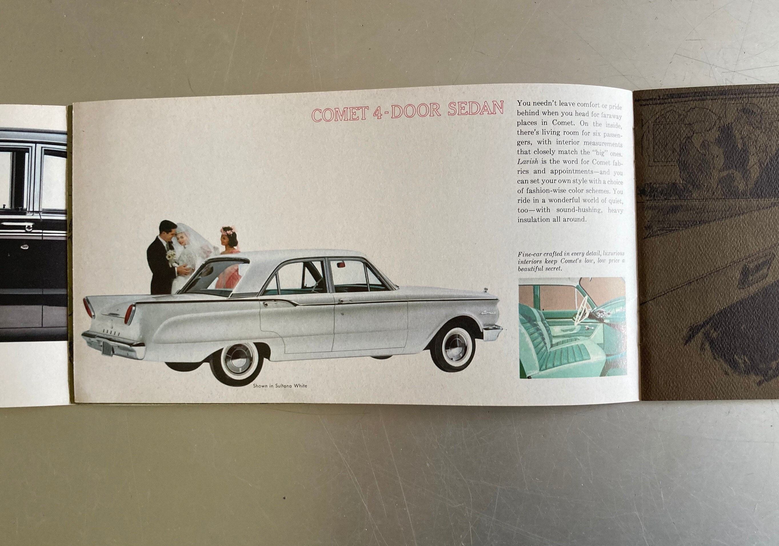 1960 Mercury Comet Brochure With Paint Interior Colors Etsy