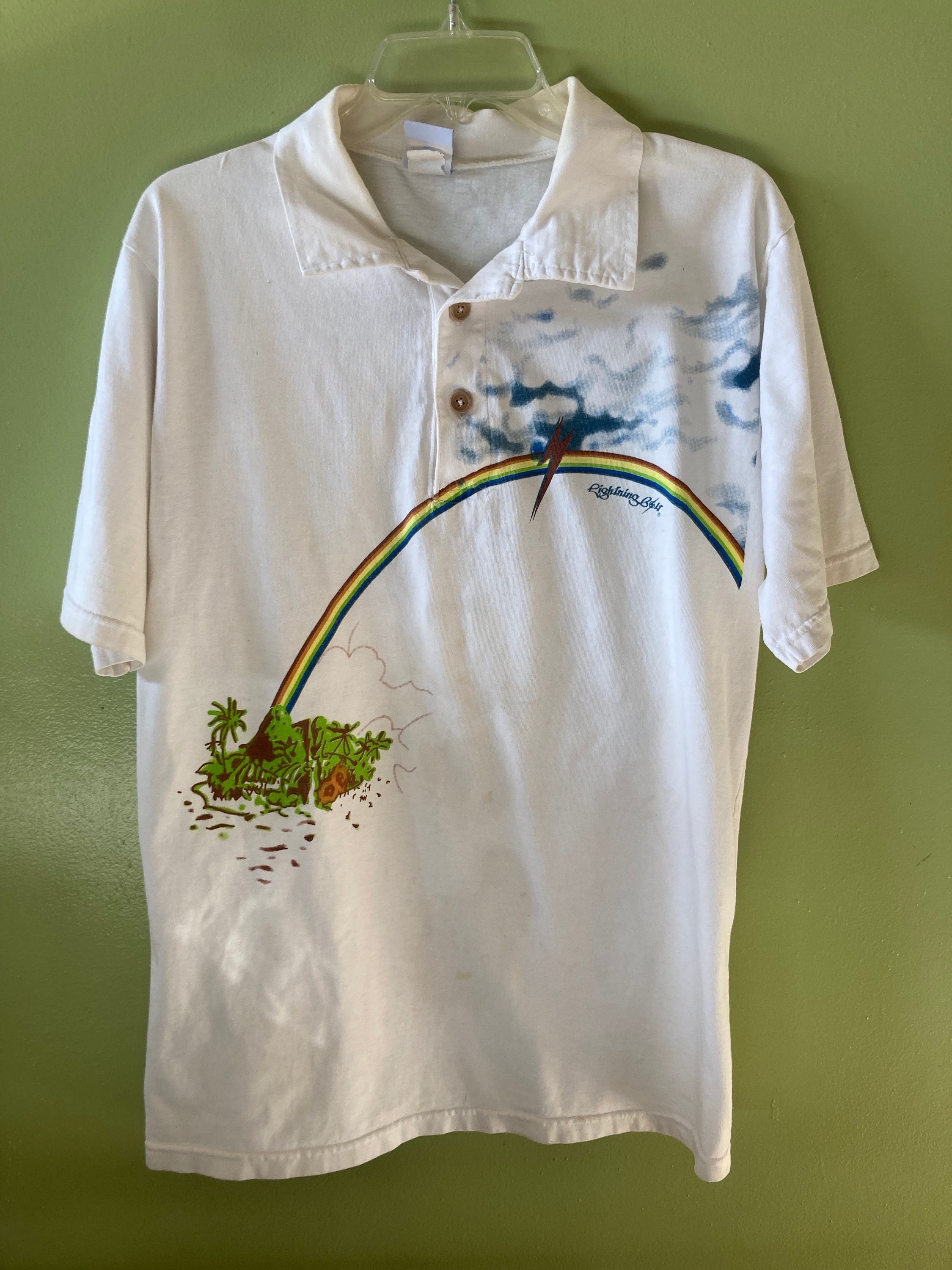Lightning Bolt Surf Shirt Large - Etsy