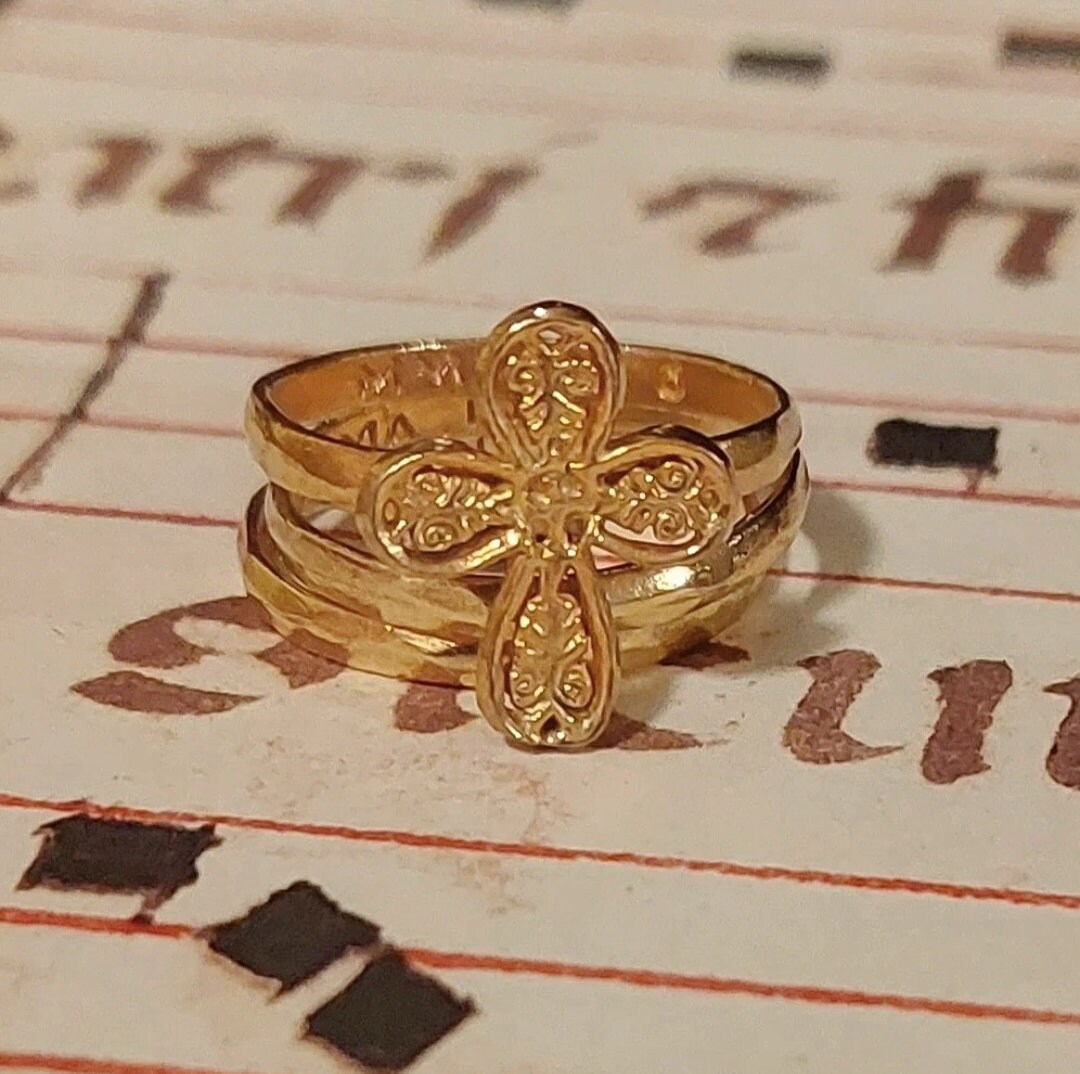 6th Century Byzantine Ring Stack Museum Replica Size