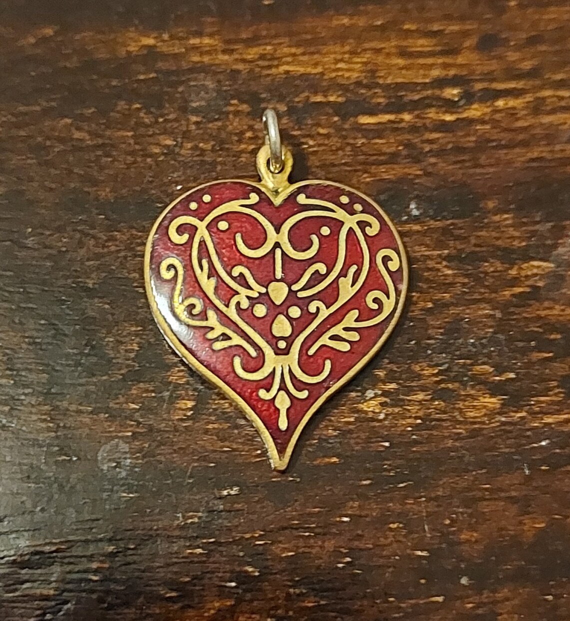 Renaissance Enameled Niello Heart Pendant- Museum Reproduction - Etsy
