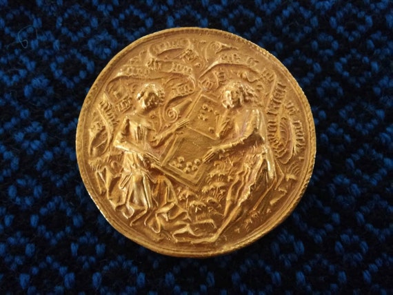 Medieval German figural brooch - Museum replica